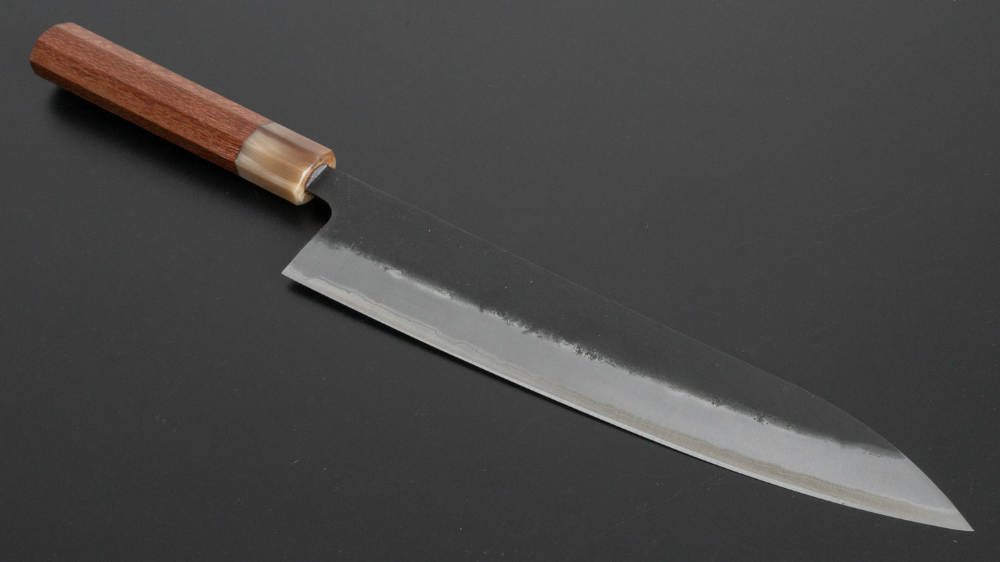 Hitohira Futana SB Kuro Nashiji Gyuto 240mm Lacewood Handle - HITOHIRA