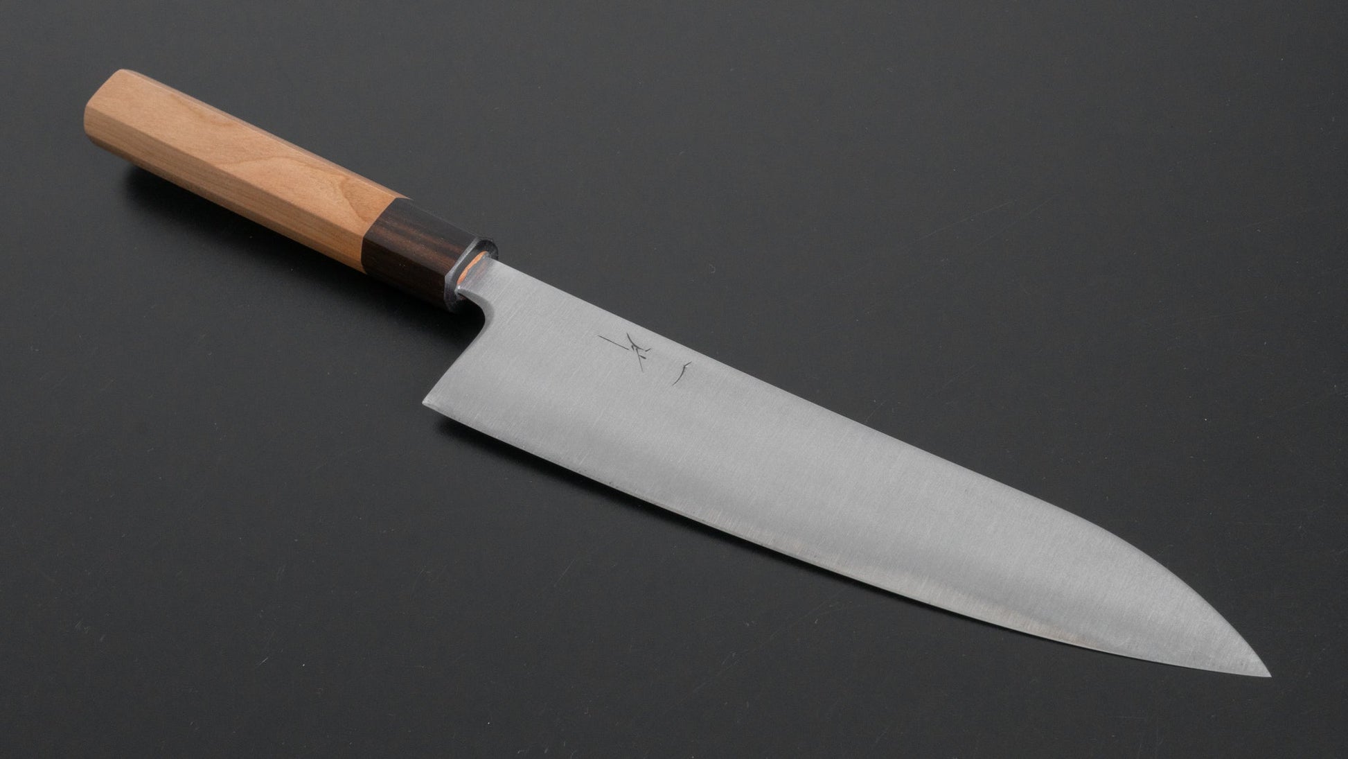 Hitohira Futana SB Migaki Gyuto 210mm Cherry Wood Handle - HITOHIRA