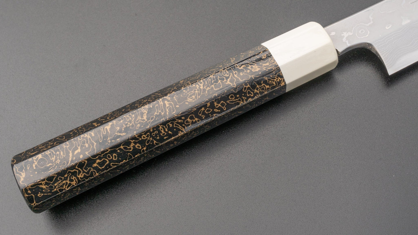 Hitohira Kikuchiyo Mosuke Enmon White #1 Yanagiba 300mm Lacquered Handle (Saya) | HITOHIRA