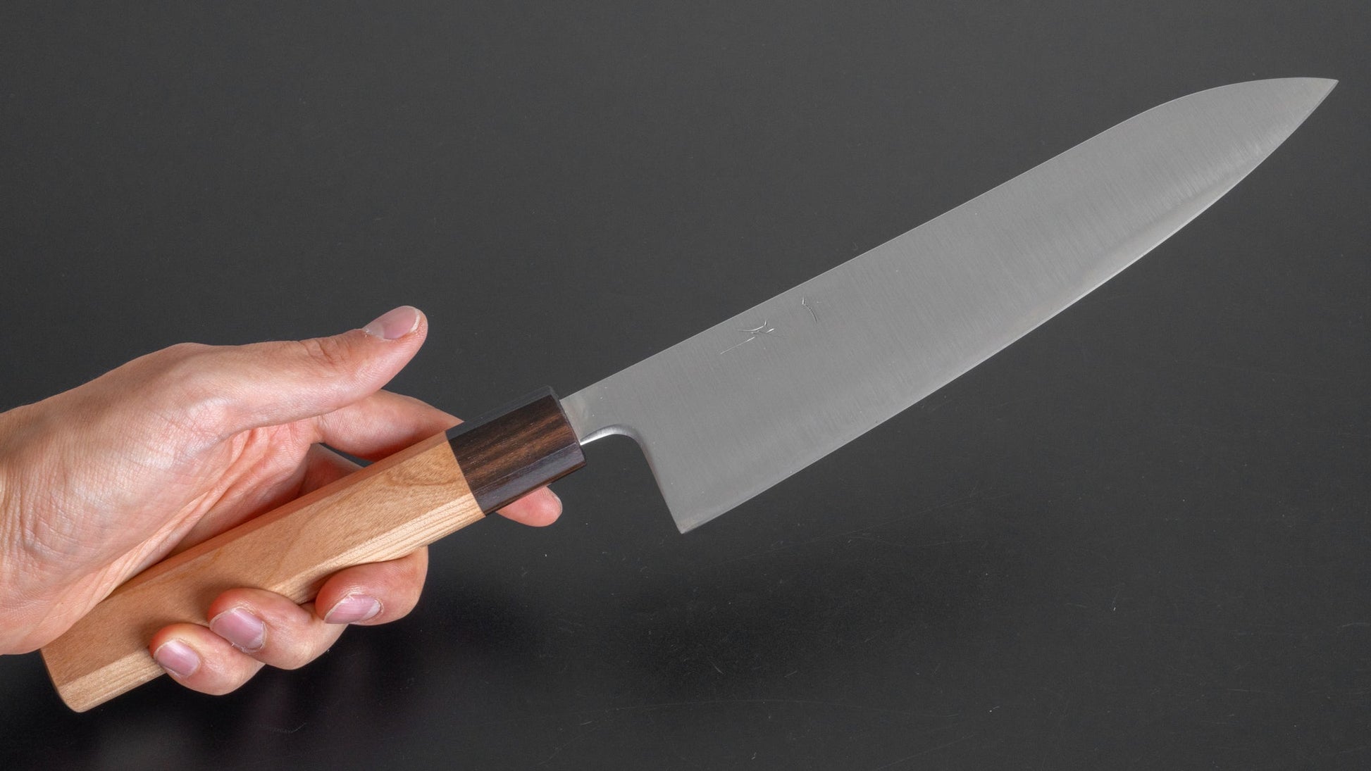 Hitohira Futana SB Migaki Gyuto 210mm Cherry Wood Handle - HITOHIRA