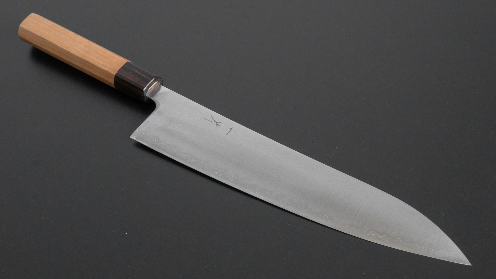 Hitohira Futana SB Migaki Gyuto 240mm Cherry Wood Handle - HITOHIRA