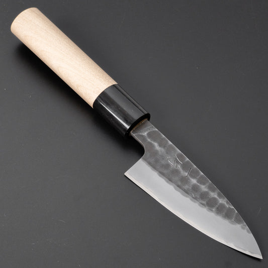 Hitohira Hinode Tsuchime White #2 Stainless Clad Paring 90mm Ho Wood Handle - HITOHIRA