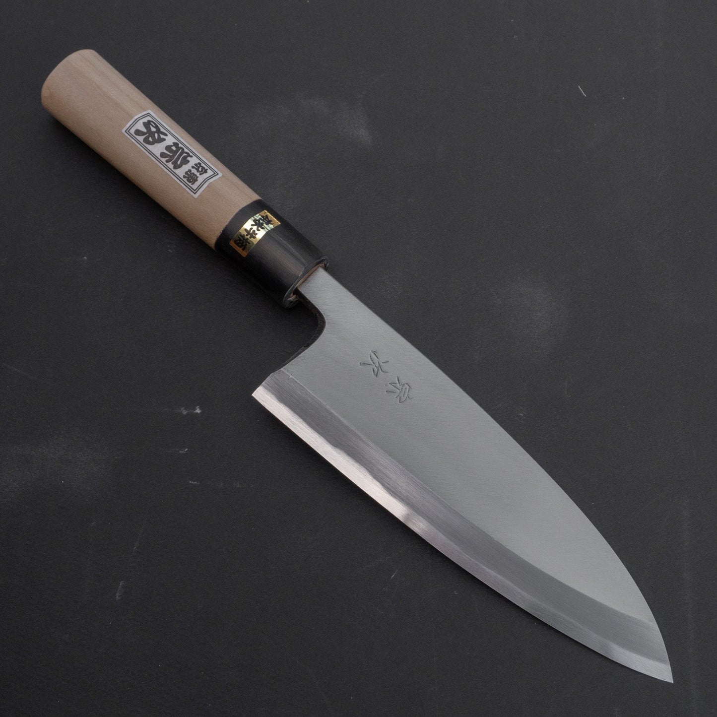 Morihei Munetsugu White #2 Deba 165mm Ho Wood Handle | HITOHIRA