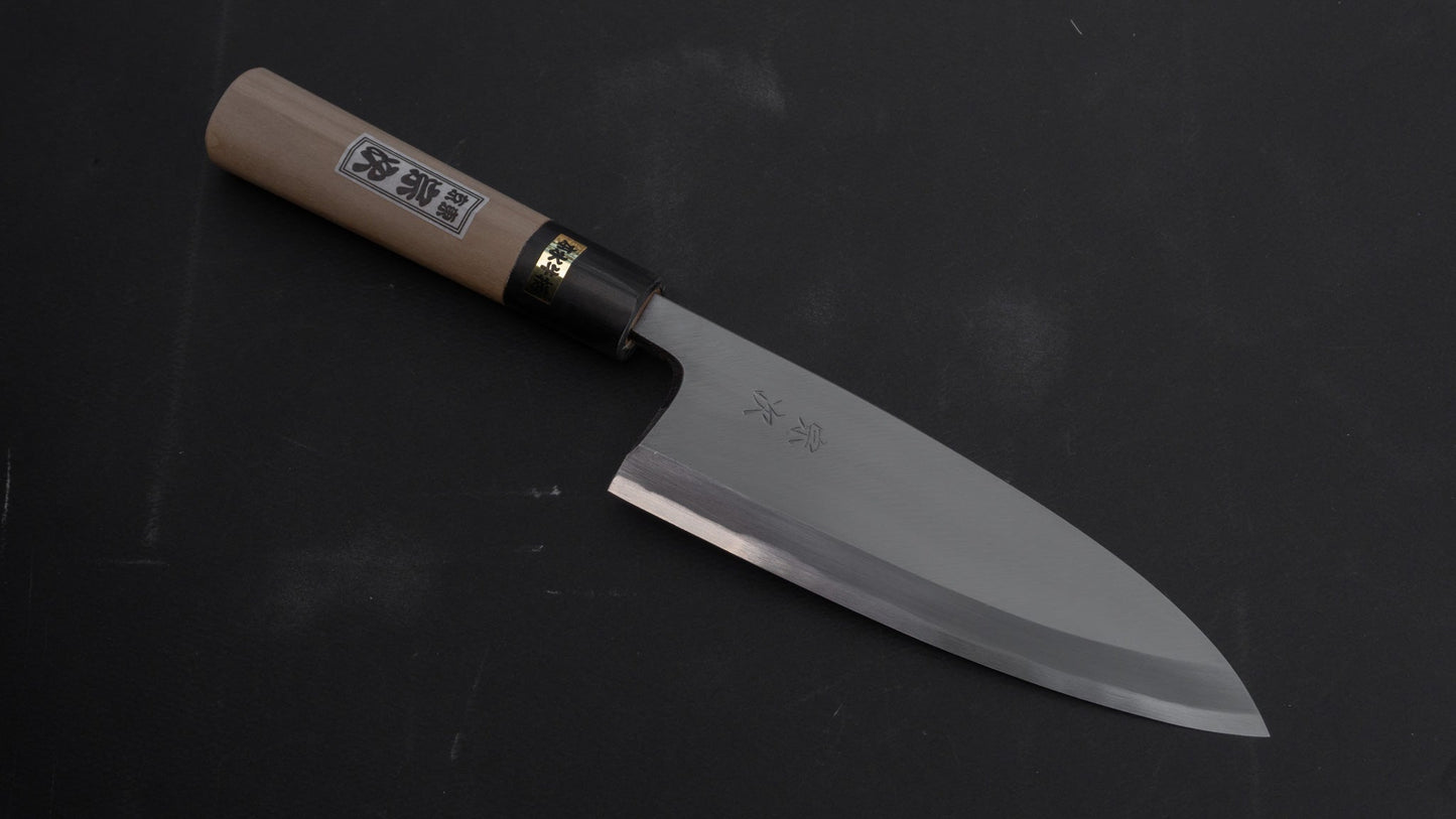 Morihei Munetsugu White #2 Deba 165mm Ho Wood Handle | HITOHIRA