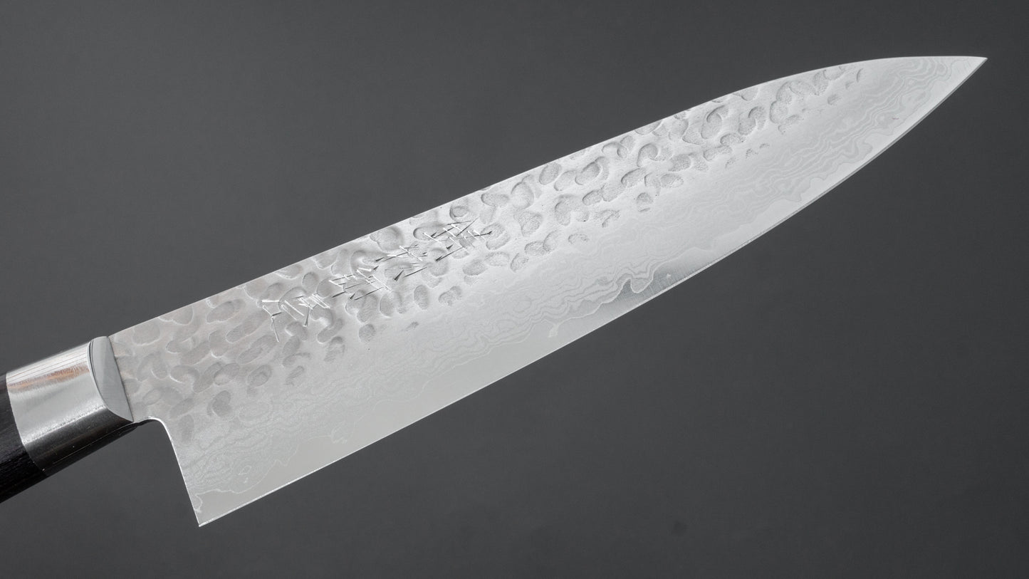 Hitohira Imojiya ST Tsuchime Damascus Gyuto 180mm Pakka Handle (Yo) - HITOHIRA