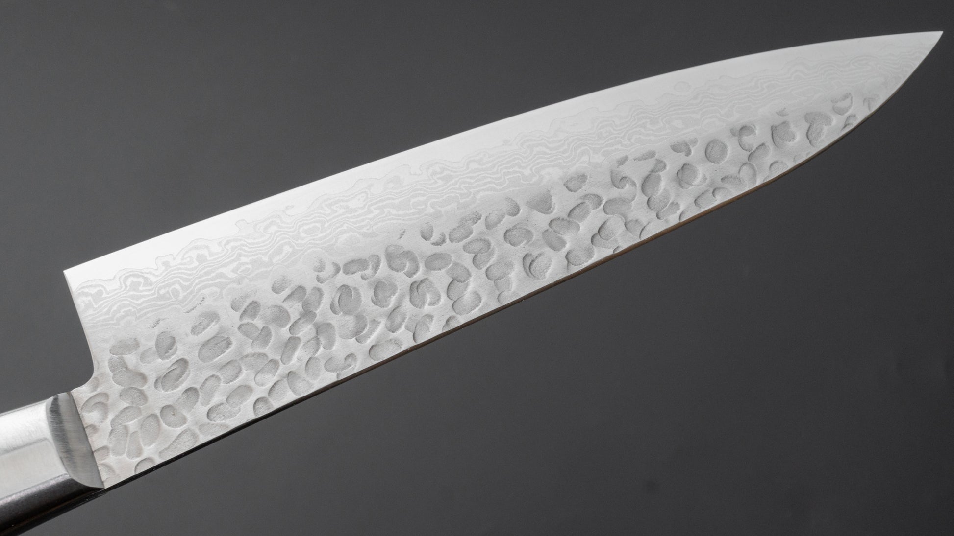 Hitohira Imojiya ST Tsuchime Damascus Gyuto 180mm Pakka Handle (Yo) - HITOHIRA