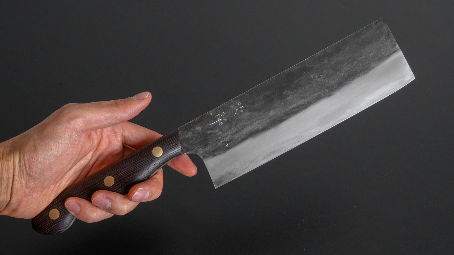 Jiro Tsuchime Yo Nakiri 180mm Tagayasan Handle (#169) - HITOHIRA