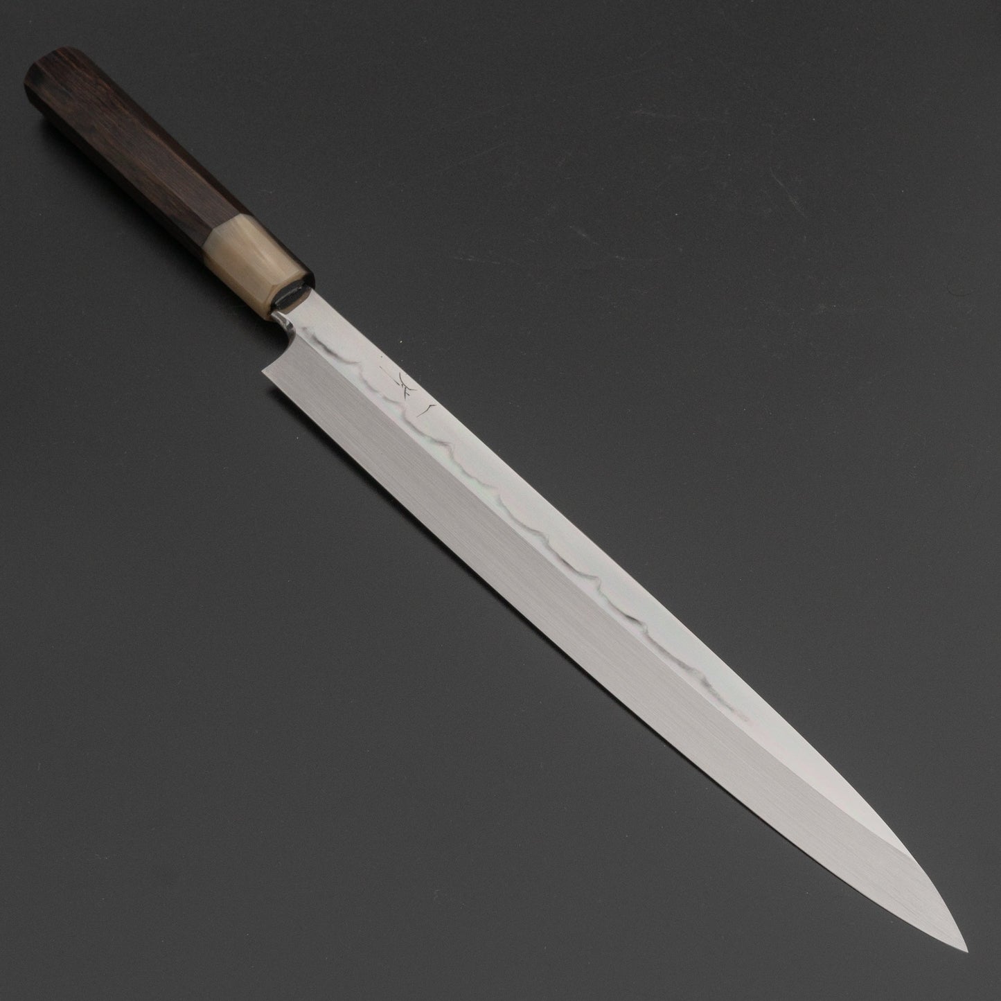 Hitohira Genkai Manzo Honyaki Sanbonsugi Yanagiba 300mm Ebony Handle (Saya) | HITOHIRA