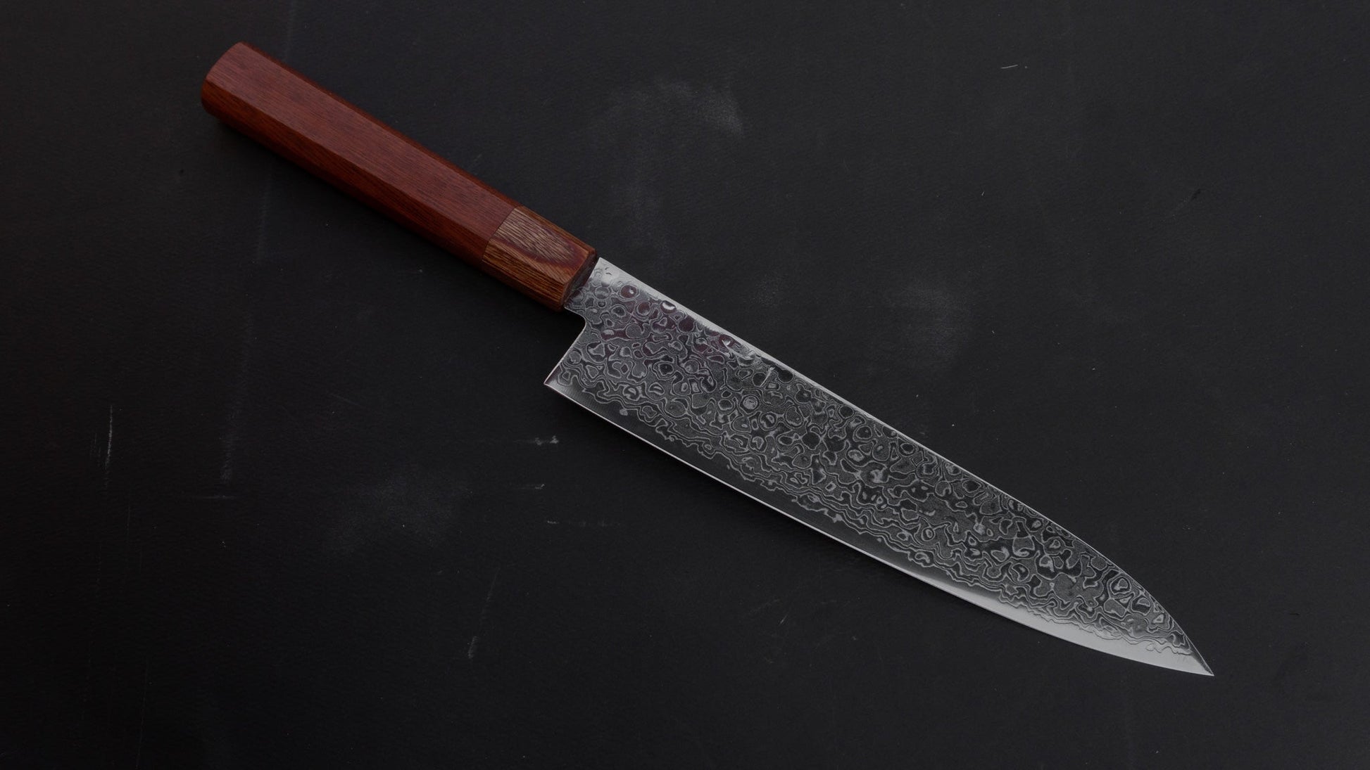 Hitohira HG Damascus Gyuto 210mm Satine Handle | HITOHIRA