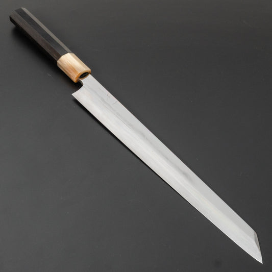 Hitohira Togashi White #1 Mizu Honyaki Kiritsuke Yanagiba 300mm Taihei Ebony Handle (Saya) - HITOHIRA