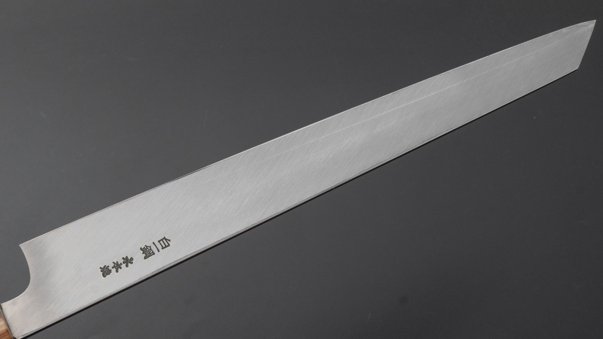 Hitohira Togashi White #1 Mizu Honyaki Kiritsuke Yanagiba 300mm Taihei Ebony Handle (Saya) - HITOHIRA