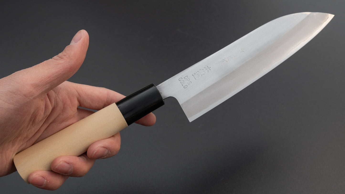 Nakasho Stainless Santoku 150mm Ho Wood Handle (Discounted) | HITOHIRA