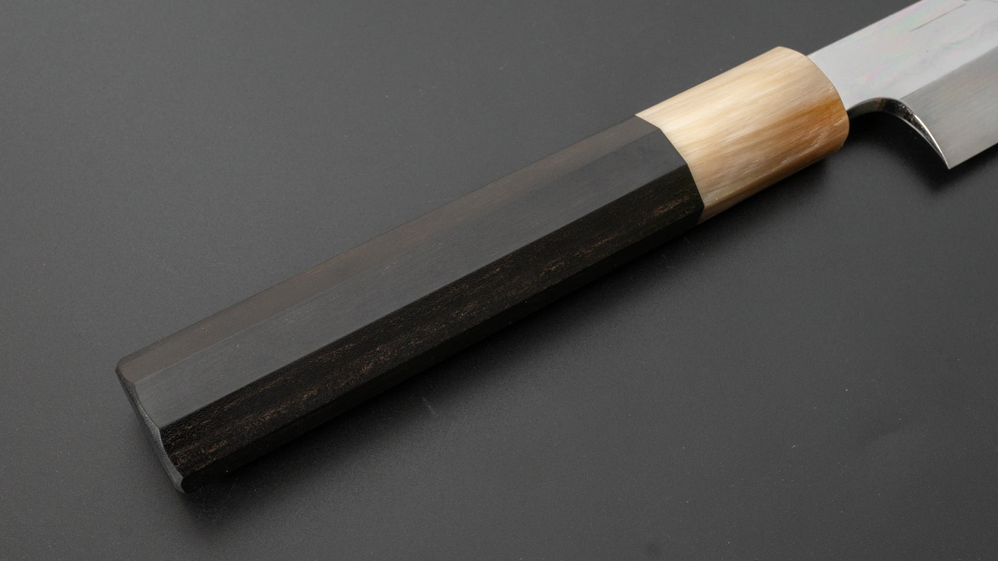 Hitohira Togashi White #1 Mizu Honyaki Kiritsuke Yanagiba 300mm Taihei Ebony Handle (Saya) - HITOHIRA