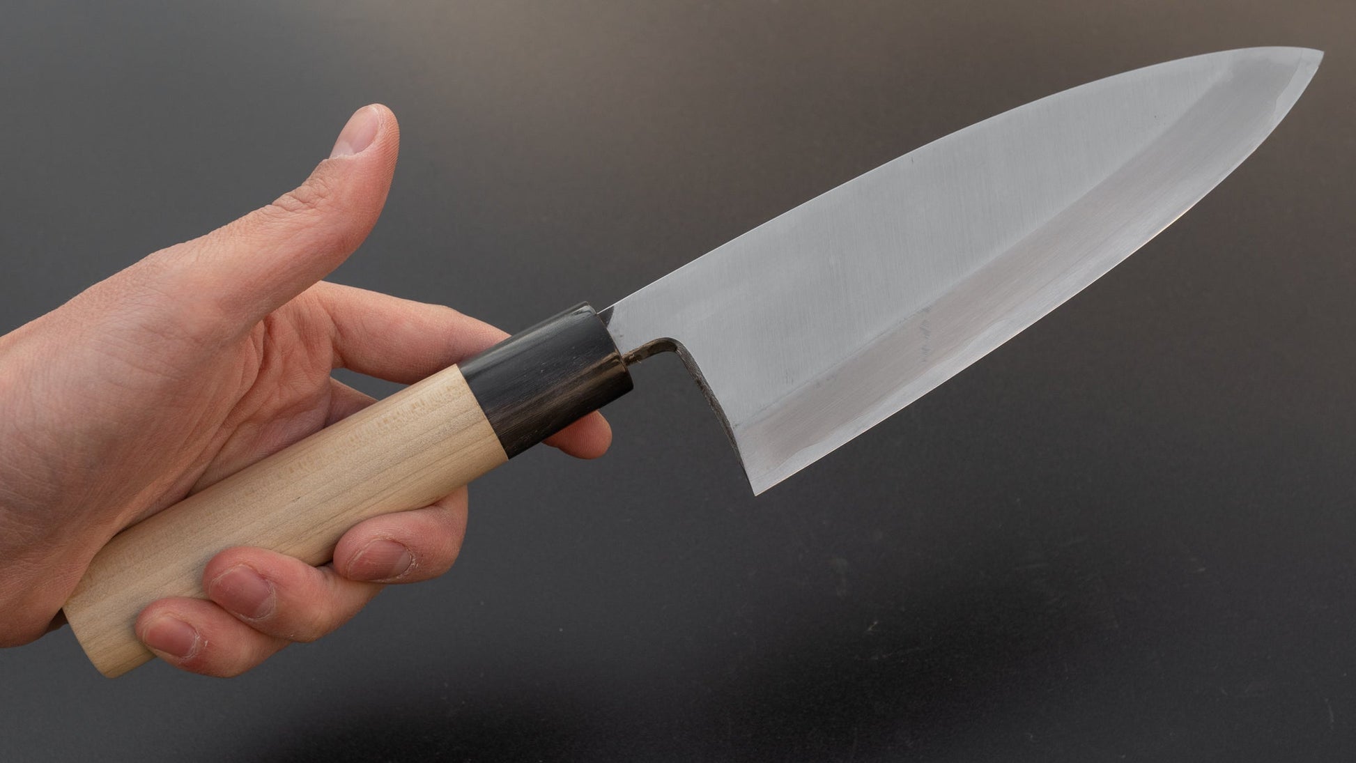 Mumei NOS Hand Forged VG-10 Deba 165mm Ho Wood Handle (B Grade Discounted) | HITOHIRA