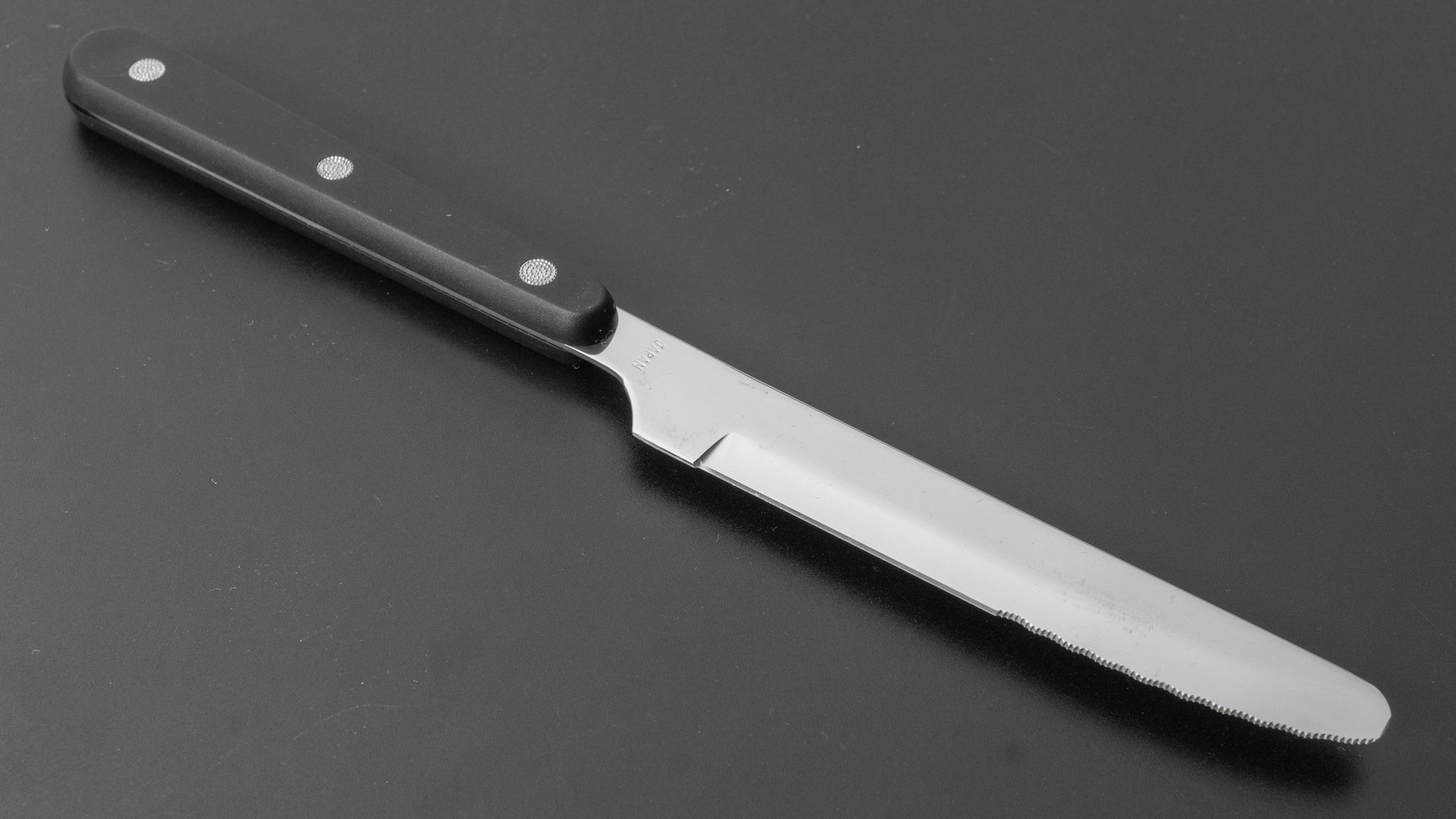 Mumei Table Knife Black Handle - HITOHIRA