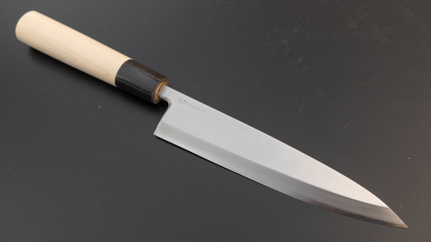 Mumei NOS Hand Forged VG-10 Mioroshi Deba 180mm Ho Wood Handle (Discounted) | HITOHIRA