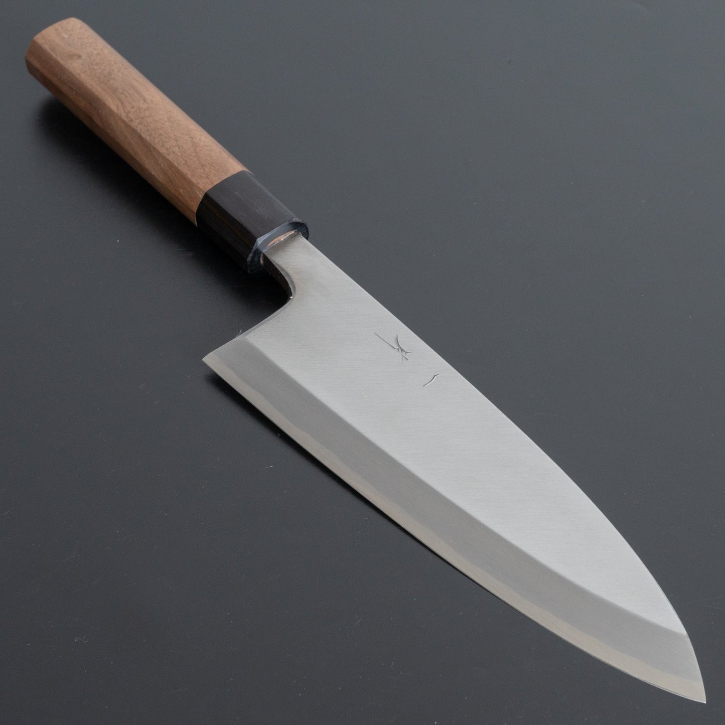 Hitohira Kikuchiyo Manzo White #3 Deba 180mm Walnut Handle (Saya) - HITOHIRA