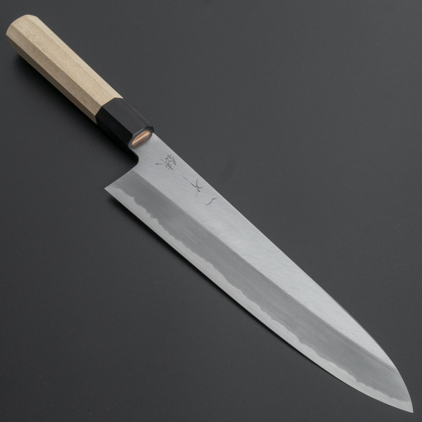 Hitohira Kikuchiyo Ren Blue #2 Gyuto 240mm Ho Wood Handle - HITOHIRA