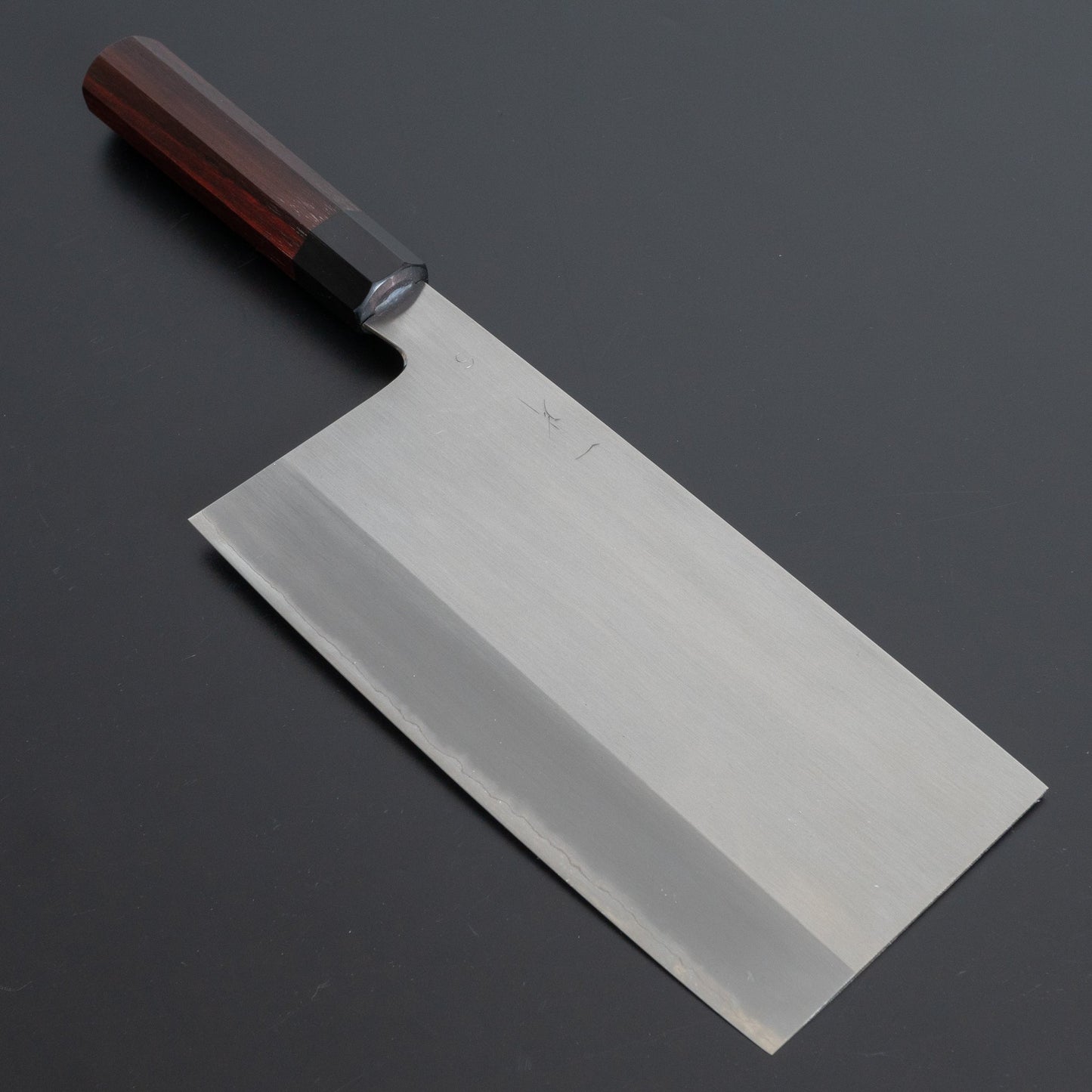 Hitohira Togashi White #1 Stainless Clad Chinese Cleaver 220mm Taihei Rosewood Handle (#6) - HITOHIRA