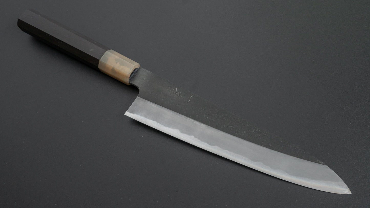 Hitohira Kikuchiyo Kyuzo White #2 Kurouchi Gyuto 210mm Ebony Handle - HITOHIRA