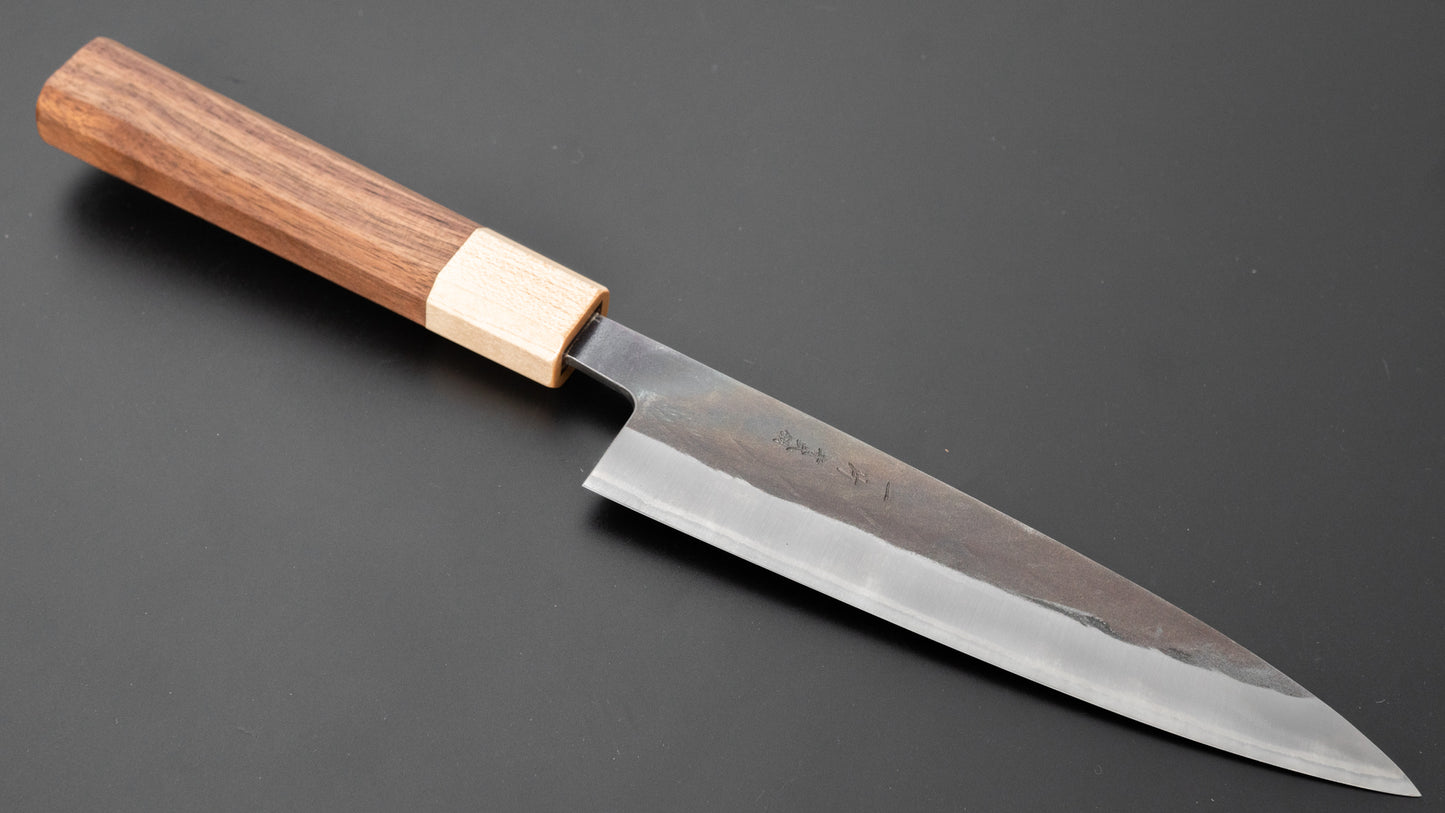 Hitohira TD Blue #2 Stainless Clad Kurouchi Gyuto 165mm Walnut Handle - HITOHIRA