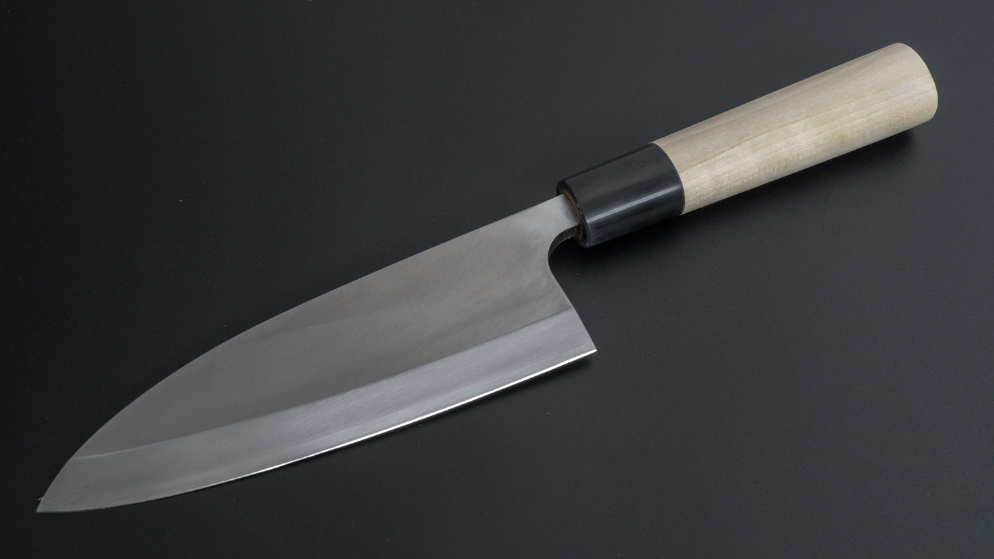 Mumei Stainless Left-Handed Deba 165mm Ho Wood Handle - HITOHIRA