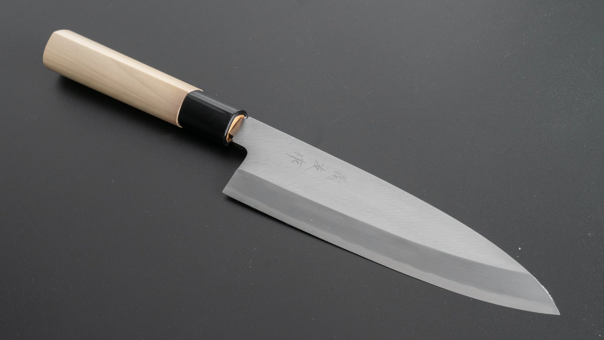 Morihei Yoshitomo Funayuki 180mm Poplar Handle - HITOHIRA