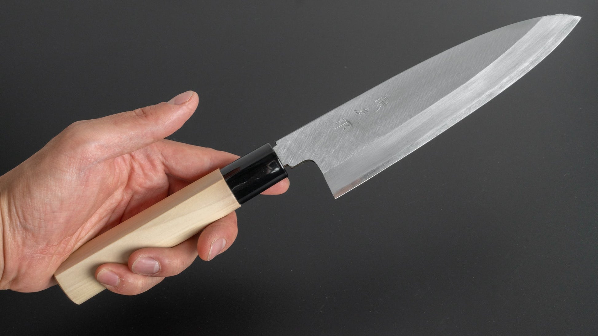 Morihei Yoshitomo Funayuki 180mm Poplar Handle - HITOHIRA