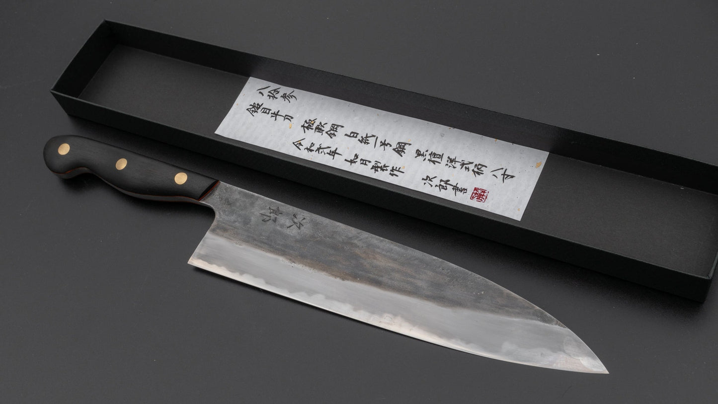 Jiro Tsuchime Yo Gyuto 240mm Ebony Handle (#083) | HITOHIRA