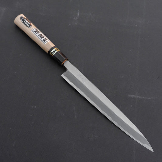 Morihei Munetsugu White #2 Yanagiba 210mm Ho Wood Handle (Fine Finish) | HITOHIRA