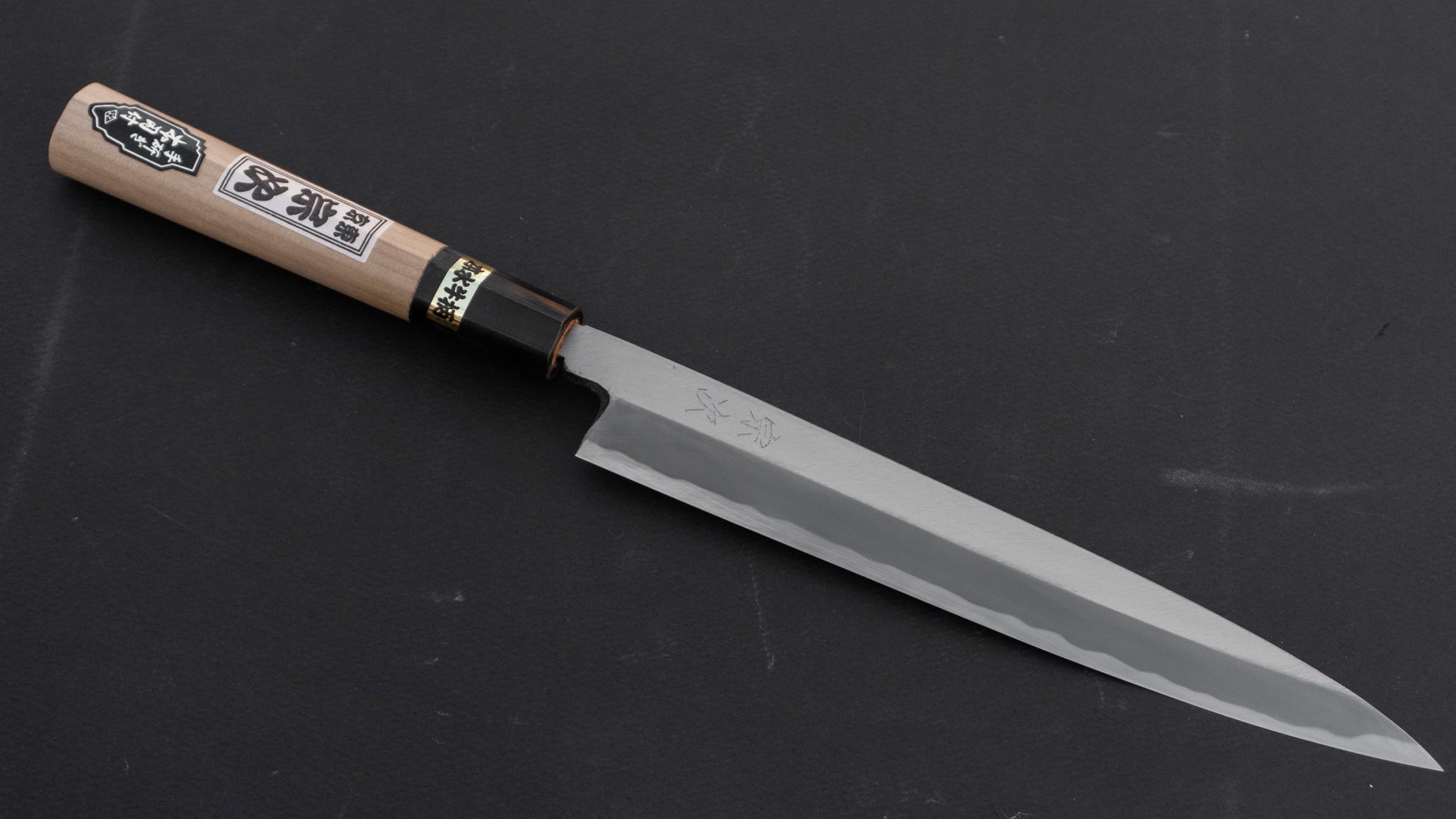 Morihei Munetsugu White #2 Yanagiba 210mm Ho Wood Handle (Fine Finish) | HITOHIRA