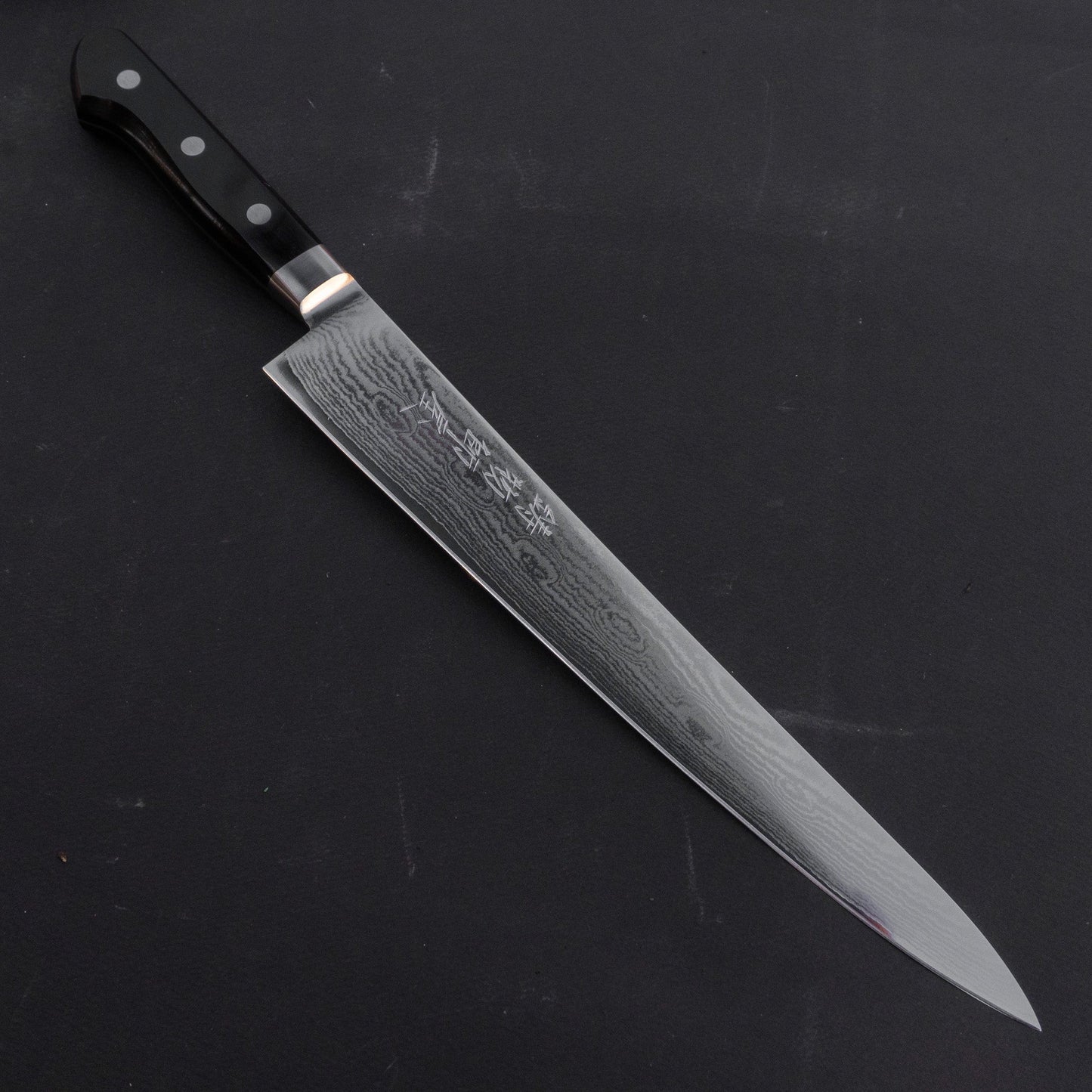 Hitohira Imojiya Kuma 33 layers Damascus VG10 Sujihiki 270mm Pakka Handle | HITOHIRA