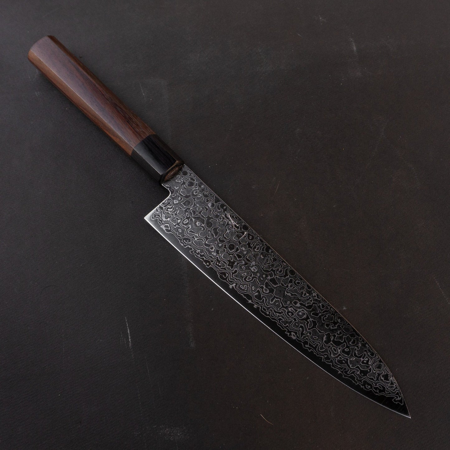 Hitohira HG Damascus Gyuto 210mm Rosewood Handle | HITOHIRA