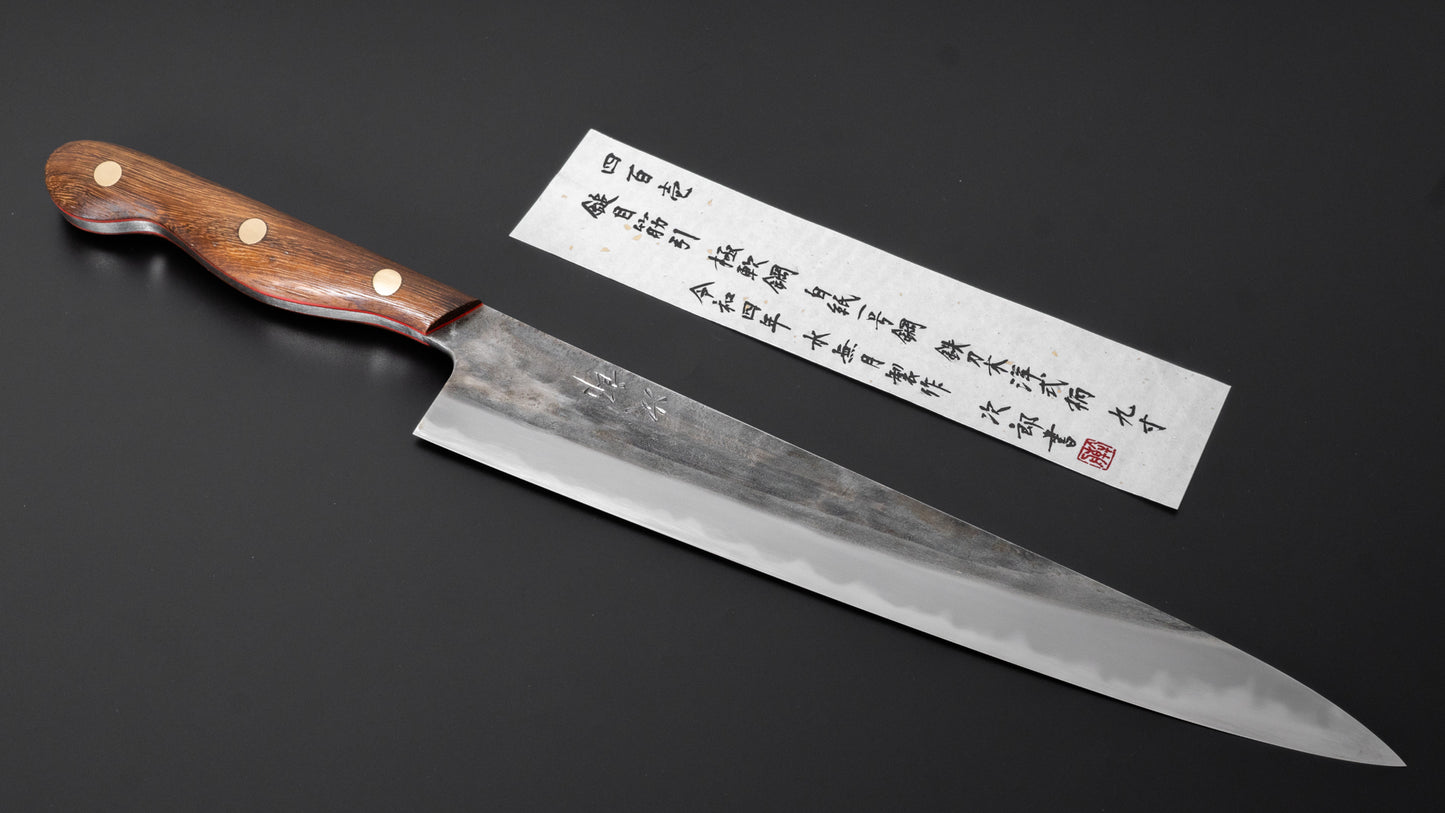 Jiro Tsuchime Yo Sujihiki 270mm Tagayasan Handle (#401) - HITOHIRA