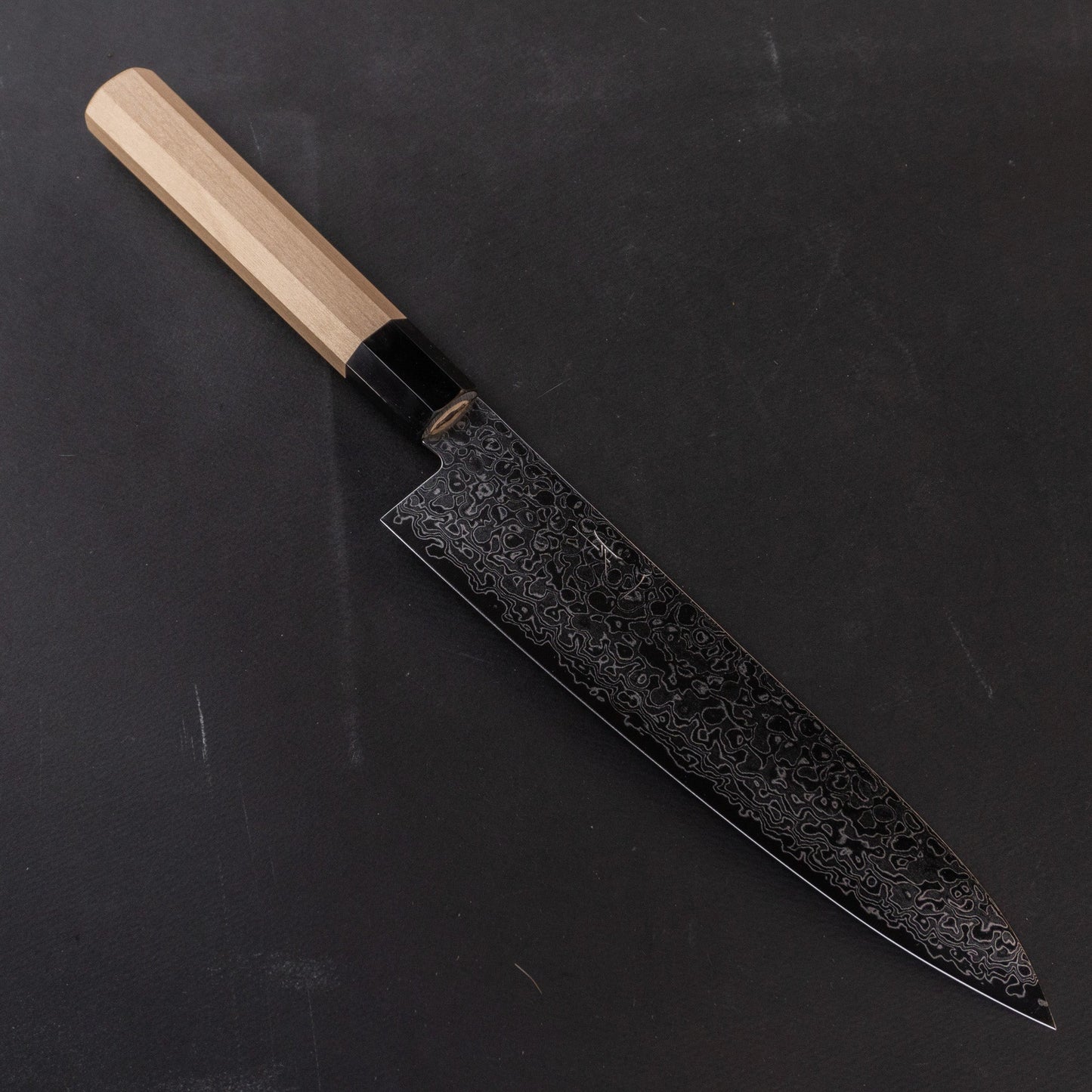 Hitohira HG Damascus Gyuto 210mm Ho Wood Handle | HITOHIRA