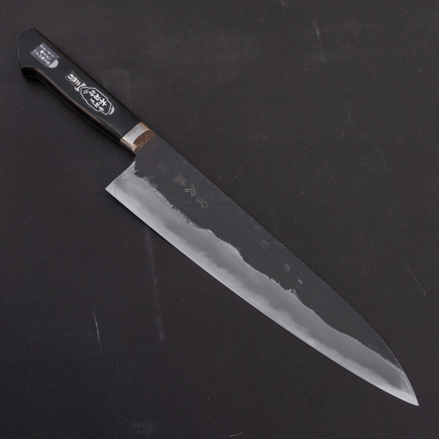 Morihei Hisamoto Kurouchi White #1 Gyuto 240mm Pakka Handle (Fine Finish) - HITOHIRA