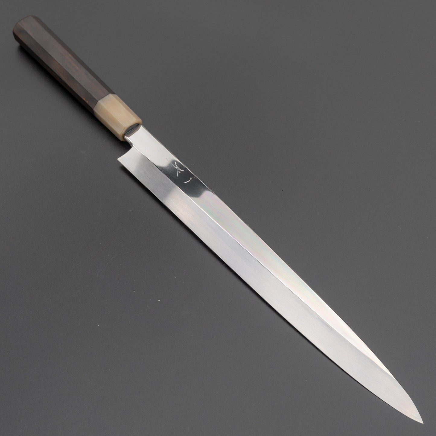 Hitohira Ginsan Honyaki Yanagiba 300mm Ebony Handle (Saya) | HITOHIRA