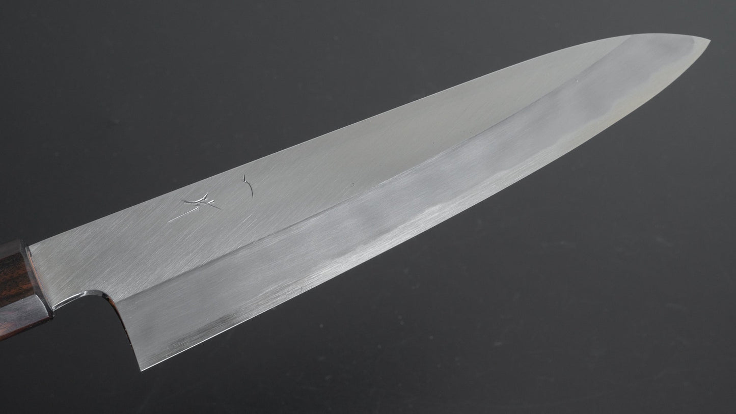 Hitohira Kikuchiyo Kyuzo White #2 Migaki Gyuto 210mm Cherry Wood Handle - HITOHIRA