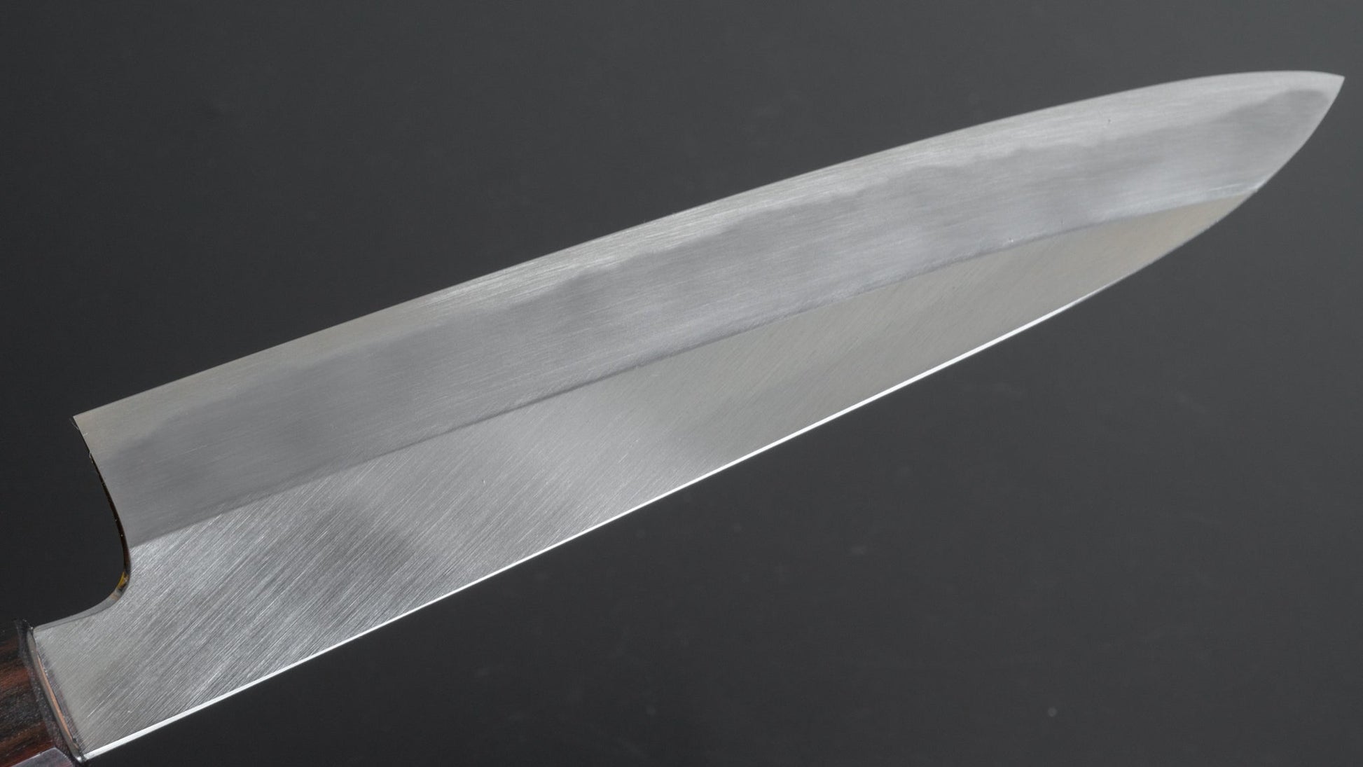 Hitohira Kikuchiyo Kyuzo White #2 Migaki Gyuto 210mm Cherry Wood Handle - HITOHIRA