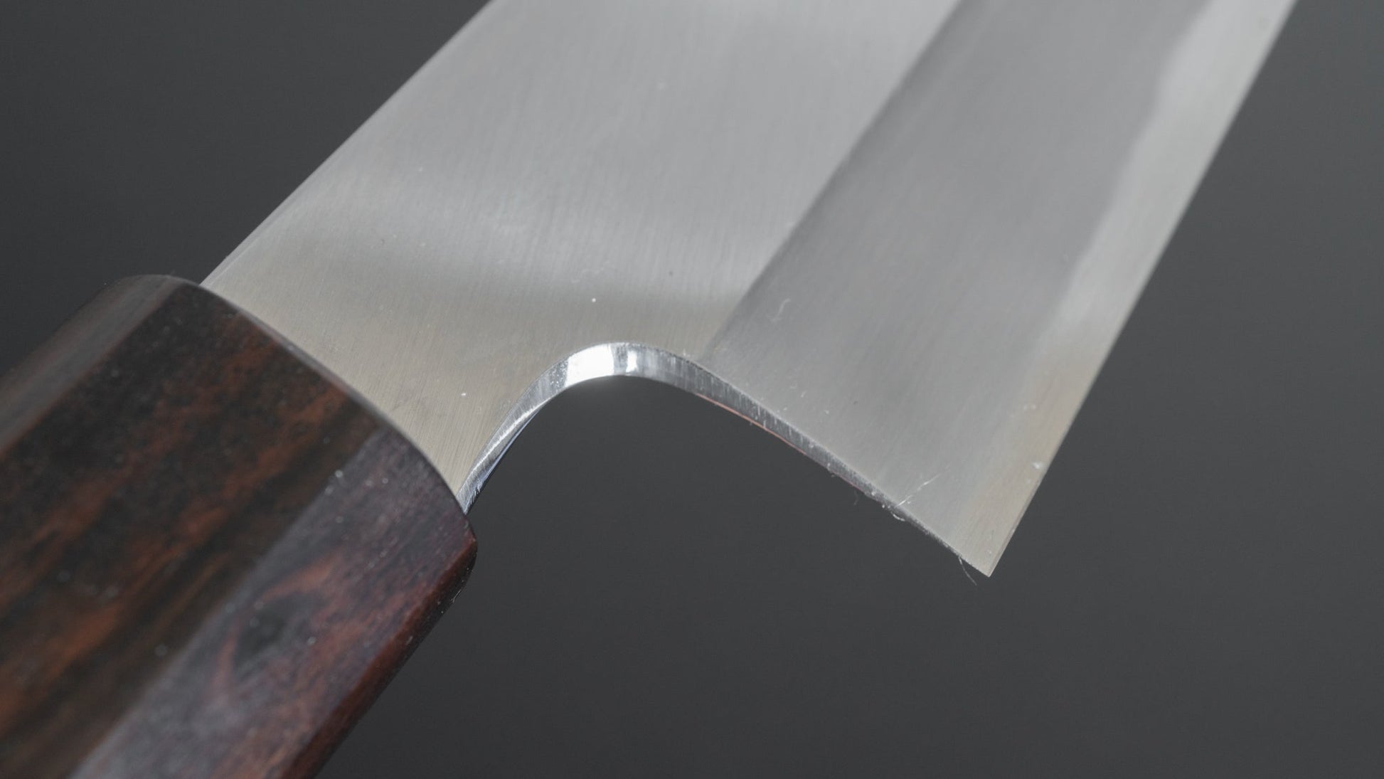 Hitohira Kikuchiyo Kyuzo White #2 Migaki Gyuto 210mm Cherry Wood Handle - HITOHIRA