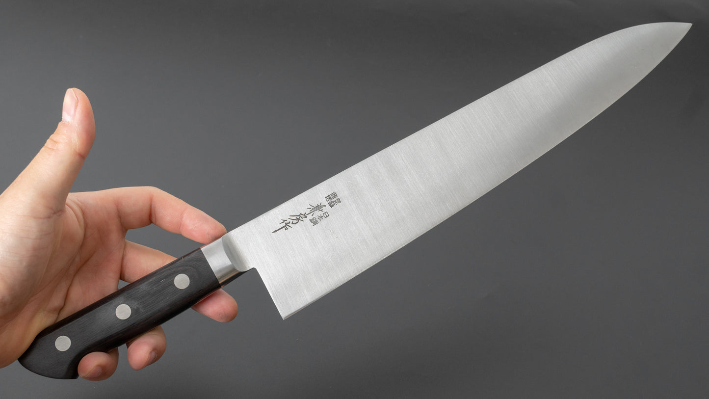 Fujiwara Kanefusa SK High Carbon Gyuto 300mm Pakka Handle - HITOHIRA