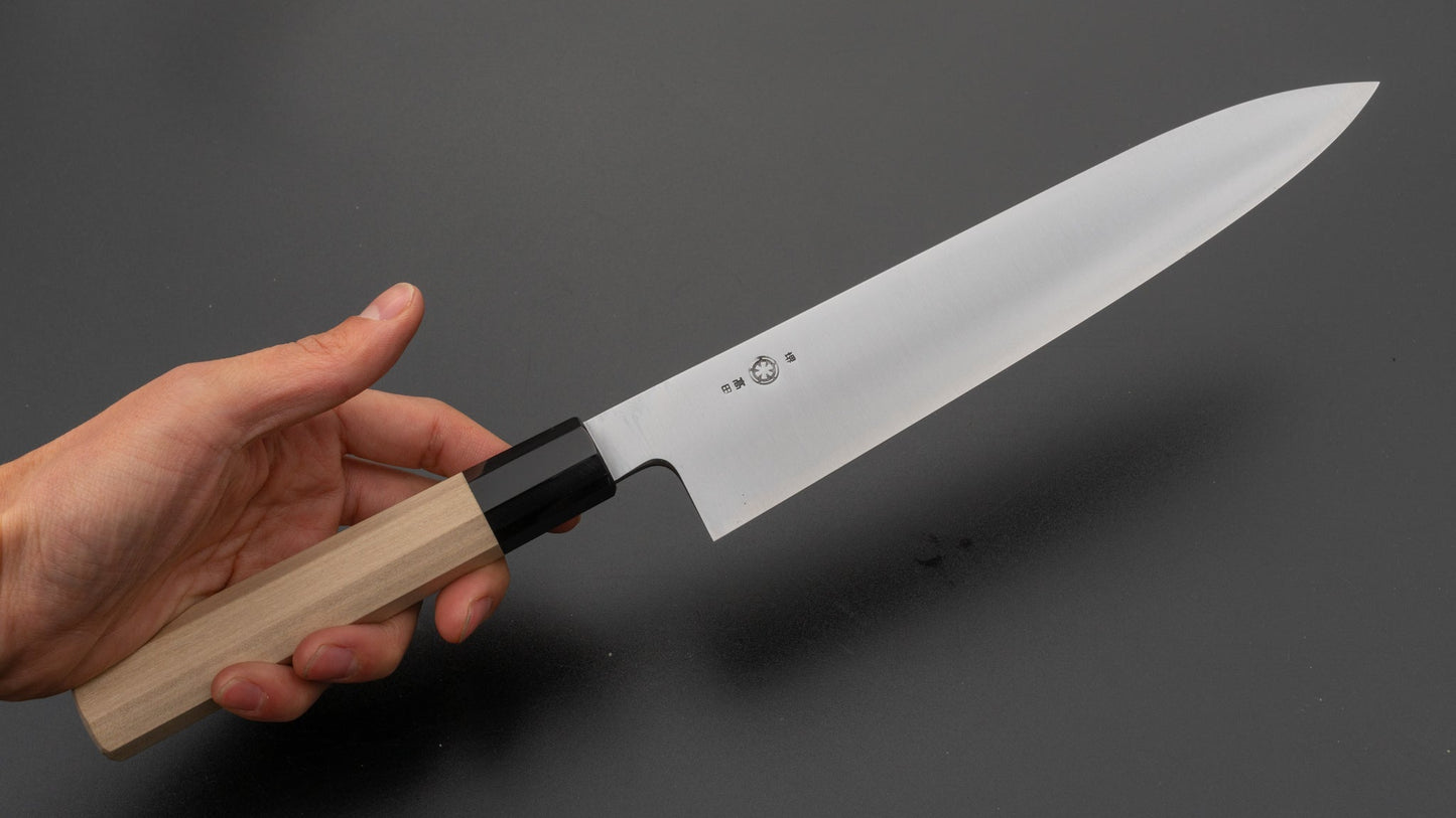 Takada no Hamono White #2 HH Gyuto 240mm Ho Wood Handle (Thicker) | HITOHIRA