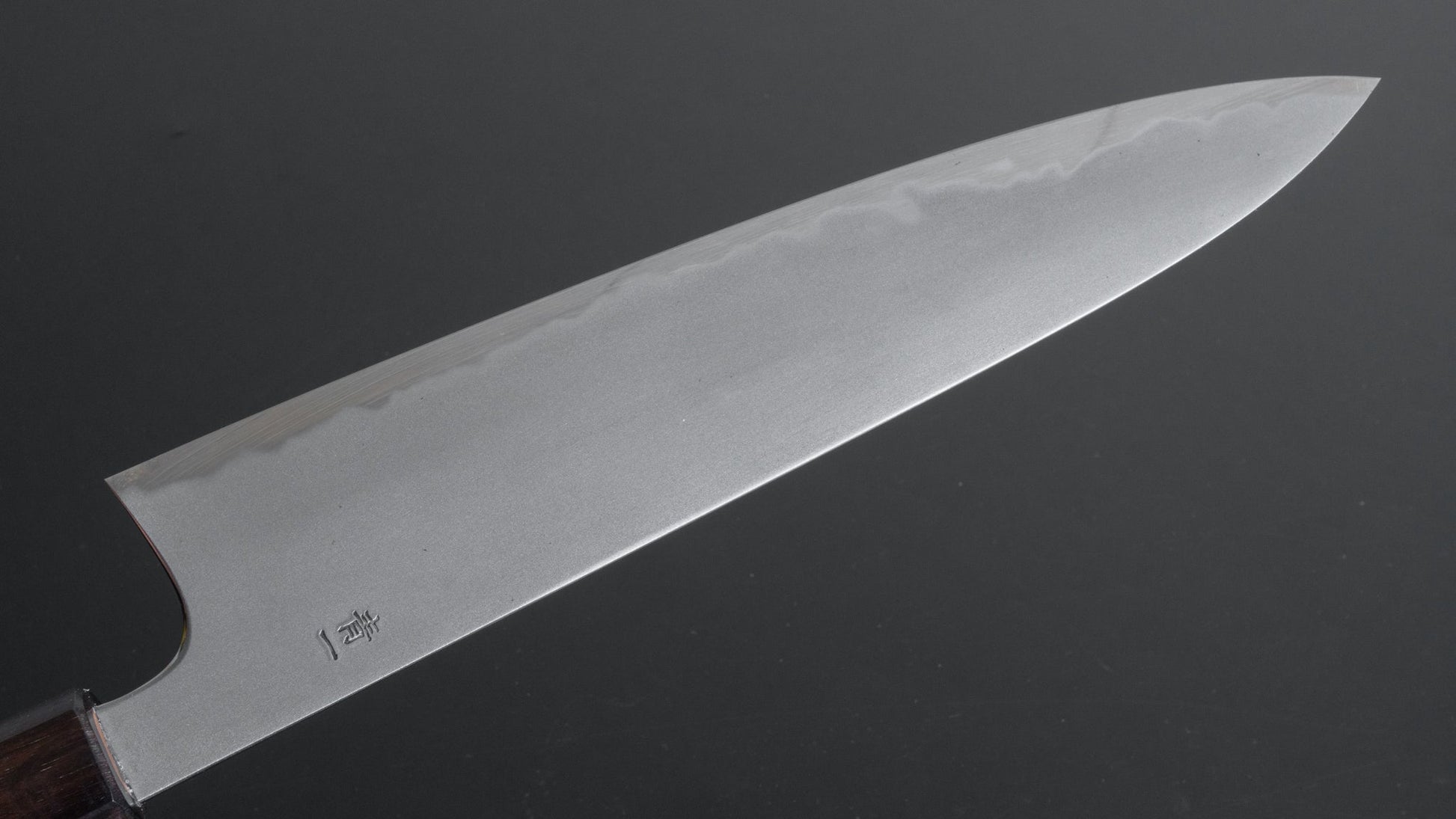 Hitohira Tanaka Yohei Blue #1 Kasumi Gyuto 240mm Cherry Wood Handle - HITOHIRA