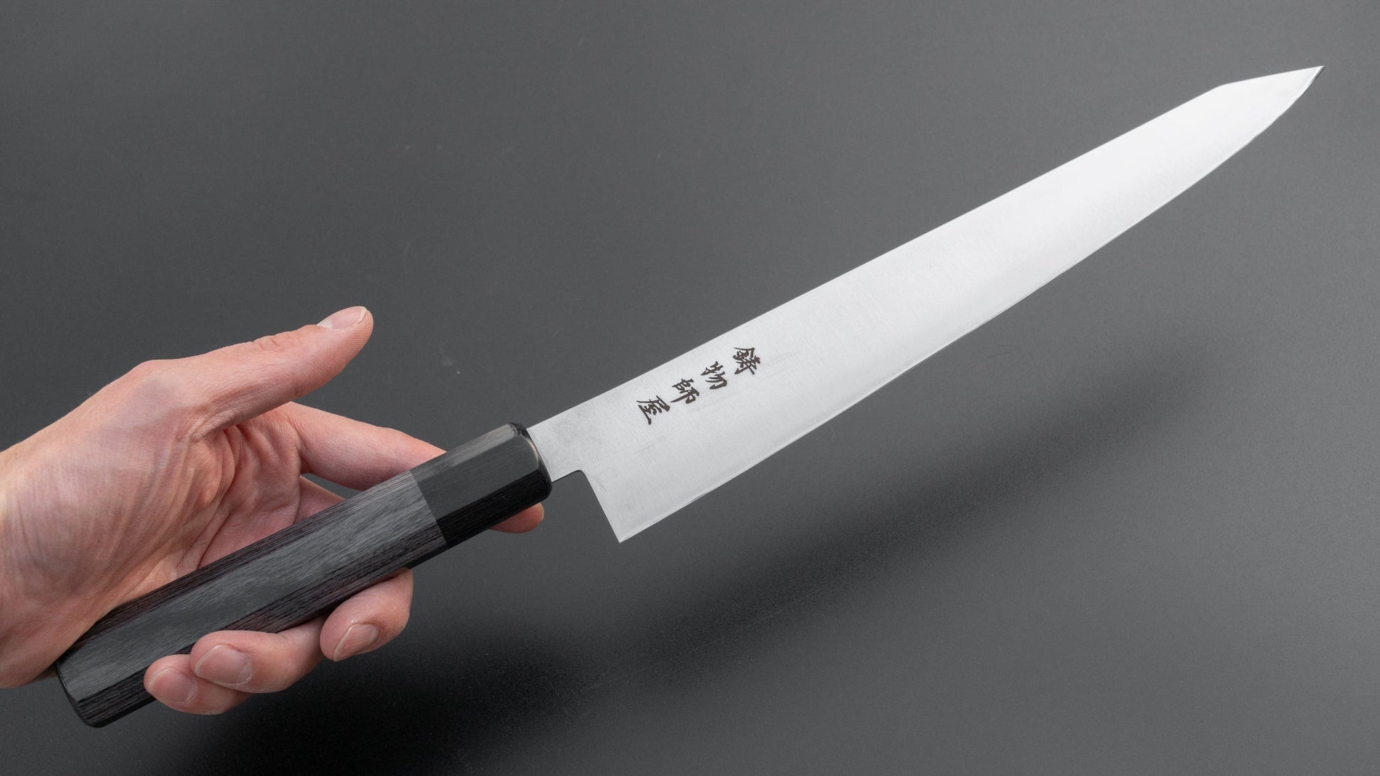 Hitohira Imojiya TH Stainless Kiritsuke Sujihiki 270mm Pakka Handle (Wa) | HITOHIRA