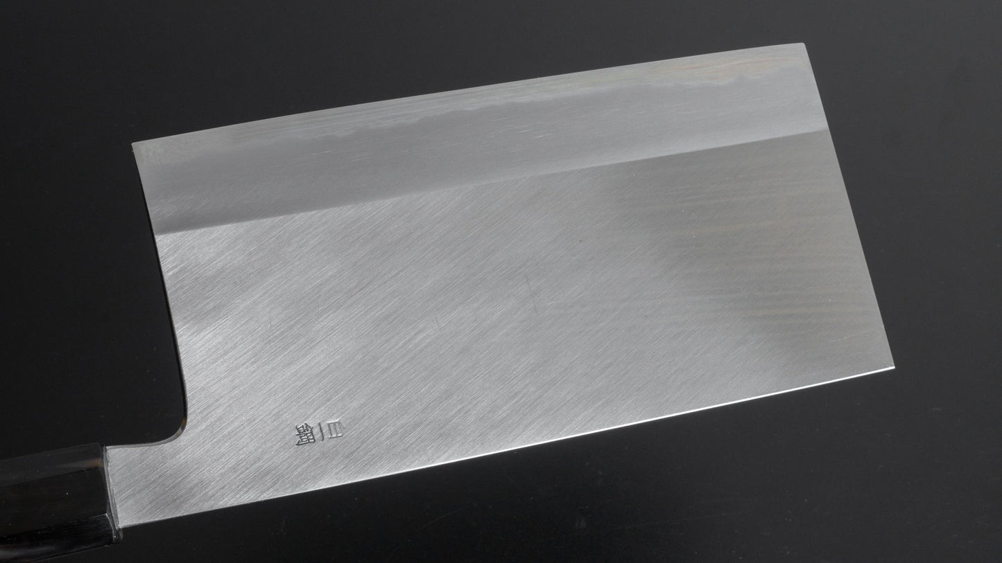 Hitohira Togashi White #1 Stainless Clad Chinese Cleaver 180mm Taihei Rosewood Handle - HITOHIRA