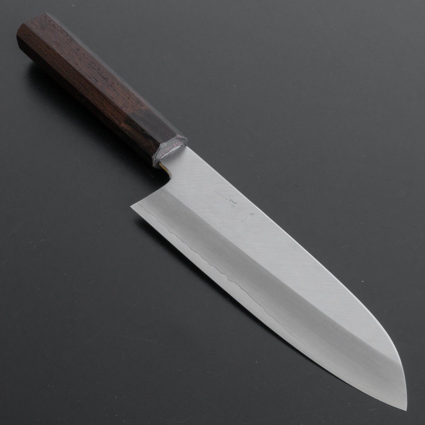 Hitohira Yamatsuka Rikichi Silver #3 Migaki Santoku 180mm Tagayasan Handle - HITOHIRA