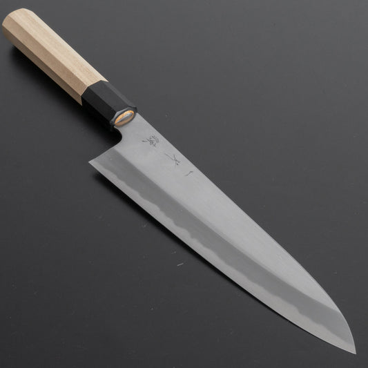 Hitohira Kikuchiyo Ren White #2 Gyuto 210mm Ho Wood Handle - HITOHIRA