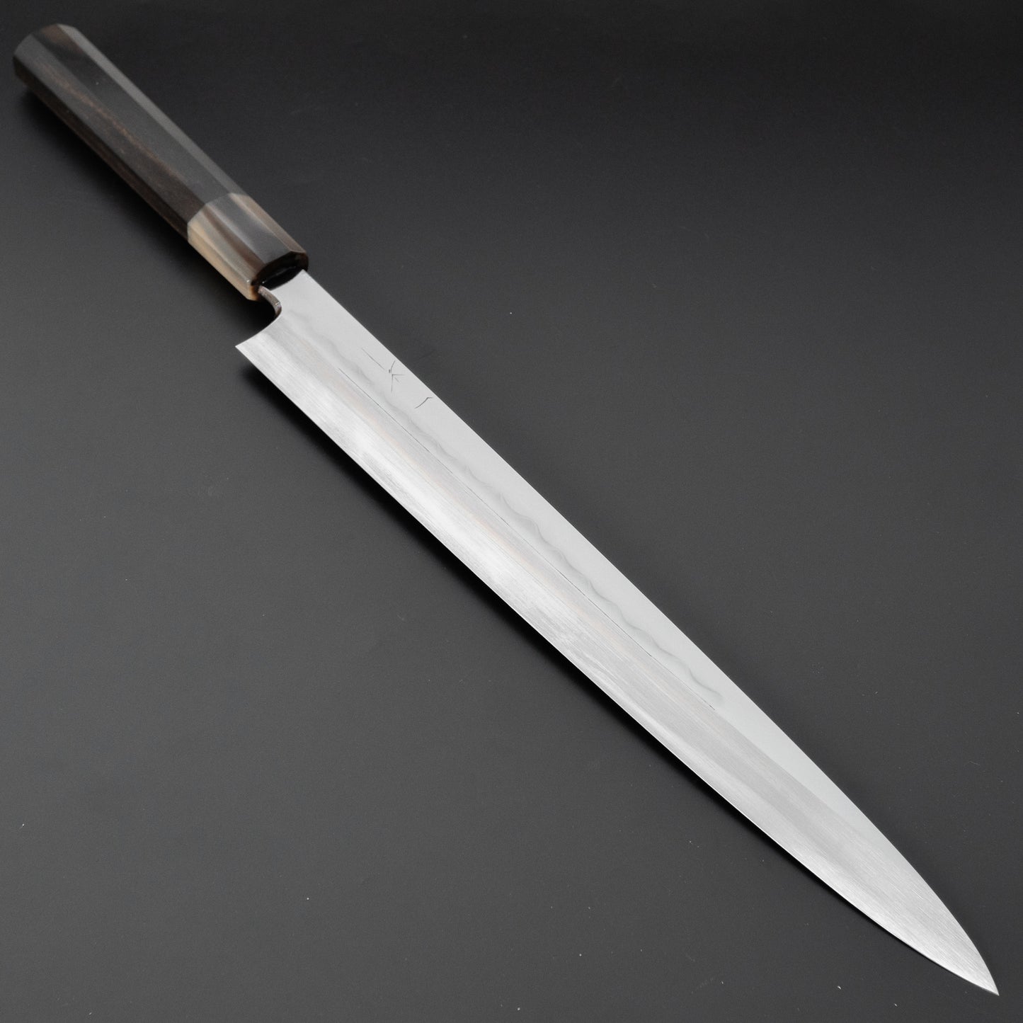 Hitohira Togashi White #1 Mizu Honyaki Yanagiba 330mm Taihei Ebony Handle (Saya) - HITOHIRA