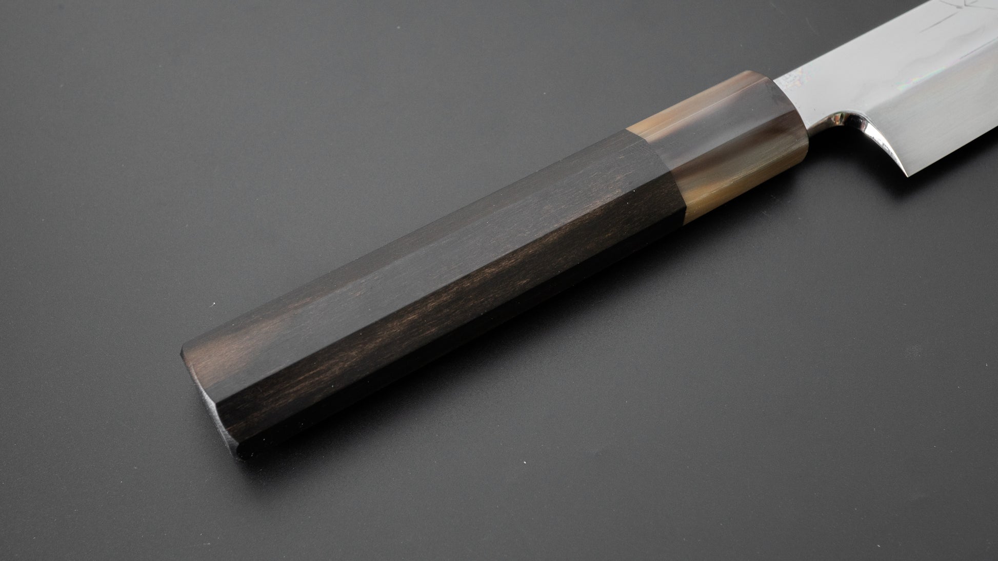 Hitohira Togashi White #1 Mizu Honyaki Yanagiba 330mm Taihei Ebony Handle (Saya) - HITOHIRA