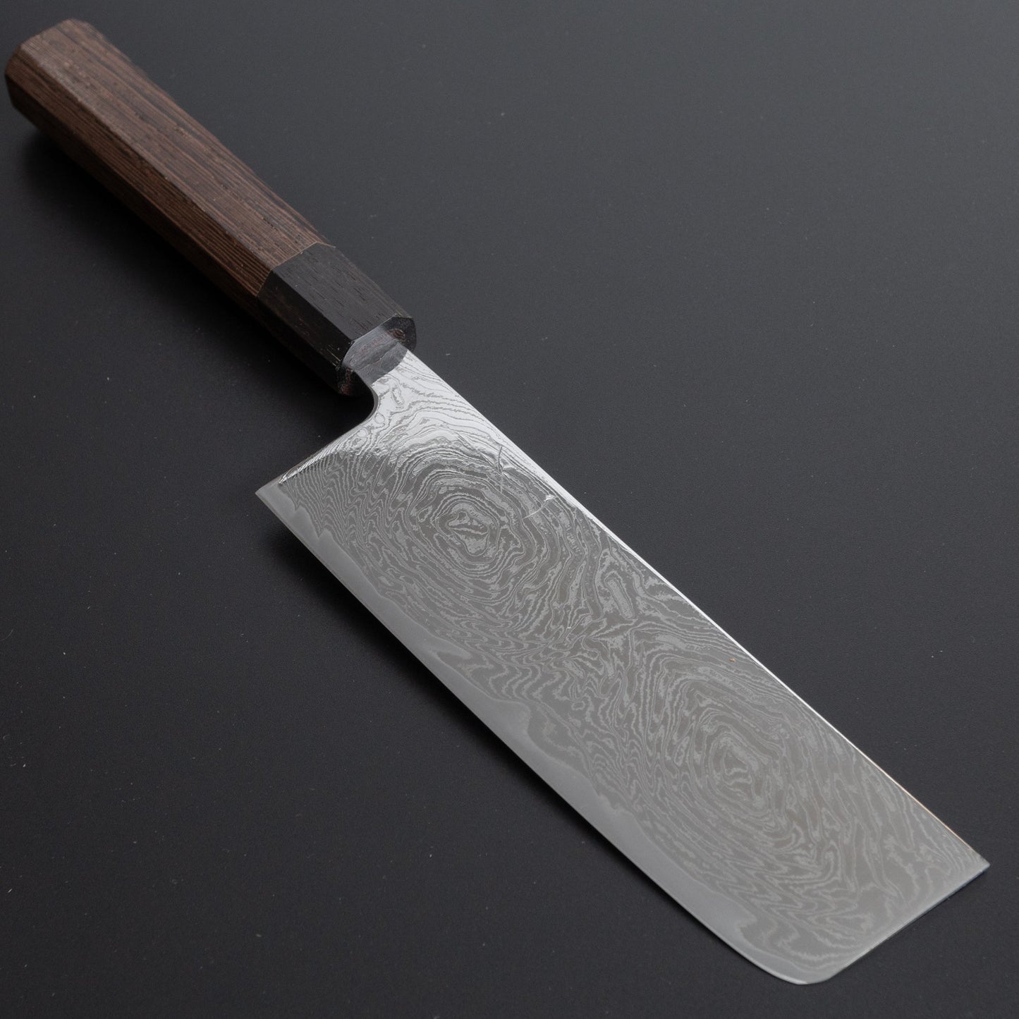 Hitohira Futana Nickel Damascus Nakiri 165mm Tagayasan Handle - HITOHIRA